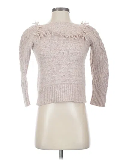 Pre-owned Loveshackfancy Pullover Sweater In Pink
