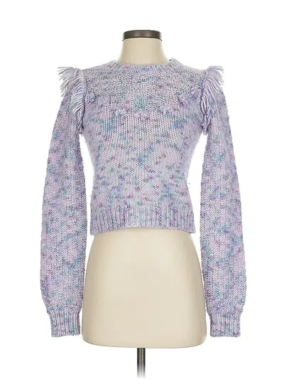 Pre-owned Loveshackfancy Pullover Sweater In Purple