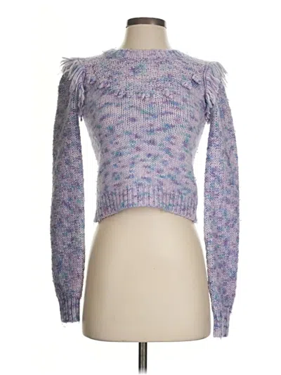 Pre-owned Loveshackfancy Pullover Sweater In Purple