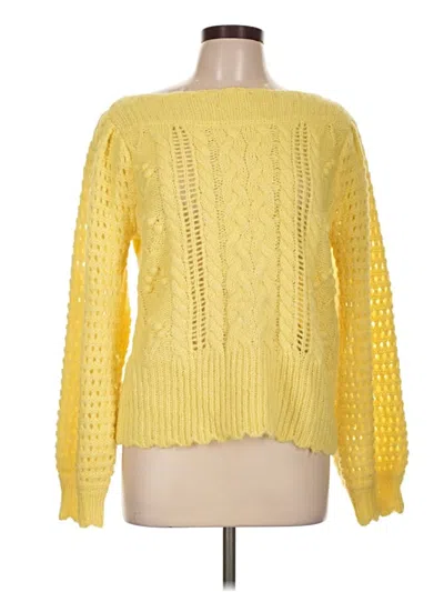 Pre-owned Loveshackfancy Pullover Sweater In Yellow