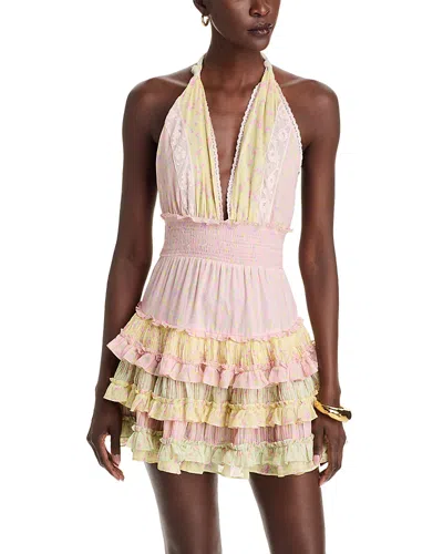 LOVESHACKFANCY LOVESHACKFANCY QUINTELLE RUFFLE MINI DRESS