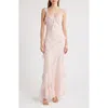 Loveshackfancy Radiance Ruffle Maxi Dress In Strawberry Tart