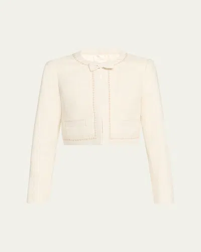 LOVESHACKFANCY RALPHETTE CROPPED TWEED JACKET