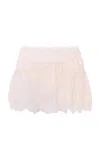 Loveshackfancy Reika Lace Mini Skirt In Ivory