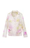 Loveshackfancy Renetta Silk-blend Shirt In Multi