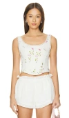 Loveshackfancy Rhapsody Bustier In 复古白