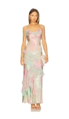Loveshackfancy Rialto Dress In Pink,sage
