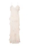 Loveshackfancy Rialto Printed Maxi Dress In White