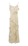 Loveshackfancy Rialto Silk-blend Dress In Multi