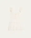 Loveshackfancy Rietta Cotton Lace-trimmed Mini Dress In White