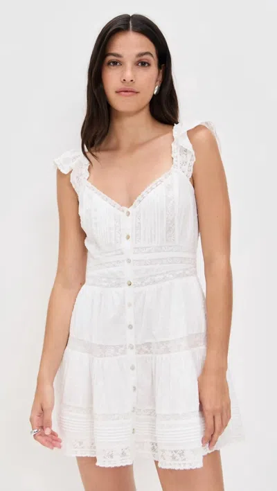 Loveshackfancy Rietta Dress In Optic White