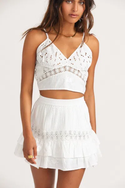 Loveshackfancy Rilo Skirt True White