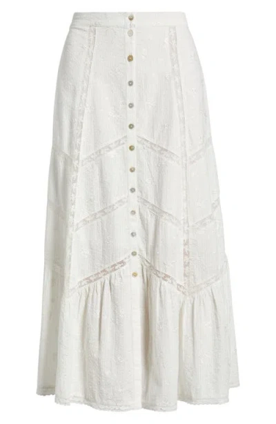 Loveshackfancy Ritson Cotton Skirt In White