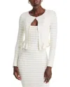 Loveshackfancy Rogan Crewneck Cardigan Sweater In Ivory