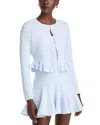 Loveshackfancy Rogan Crewneck Cardigan Sweater In Morning Sky