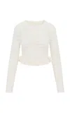 Loveshackfancy Rogan Knit Cardigan In Ivory