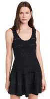 Loveshackfancy Ronelle Dress Black In Black