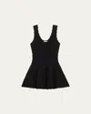 Loveshackfancy Ronelle Dress Black In Black