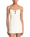 Loveshackfancy Rosalisa Embroidered Cotton Mini Dress In Optic White