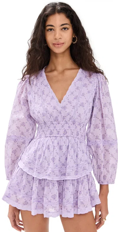Loveshackfancy Rosamina Dress Lilac Dream