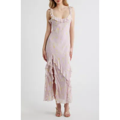 Loveshackfancy Roseline Ruffle Sleeveless Maxi Dress In Multi