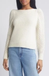 Loveshackfancy Crochet Knit Jumper In Snow