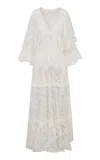 Loveshackfancy Roylan Sheer Maxi Dress In White