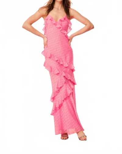 Loveshackfancy Ruffle Maxi Dress In Pink