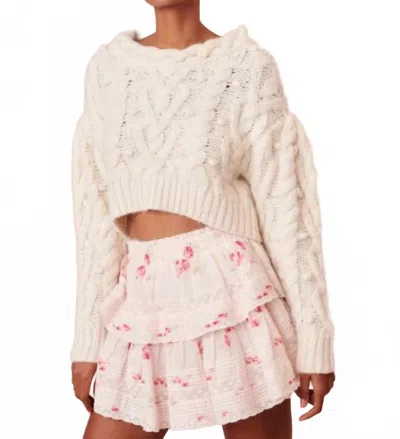 Loveshackfancy Ruffle Mini Skirt In Berry Moment In Multi
