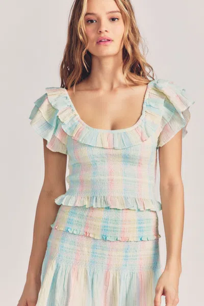 Loveshackfancy Saba Crop Multi Horizon