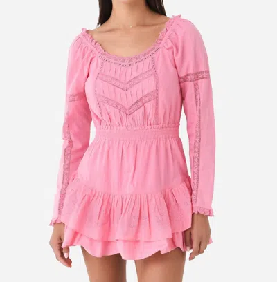 Loveshackfancy Sanaya Dress In Vivid Pink