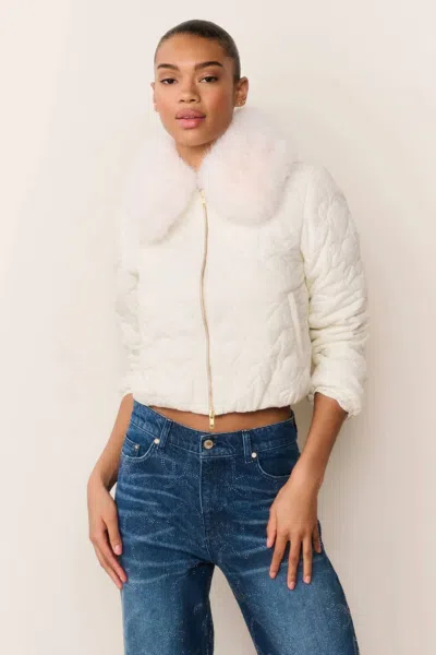 Loveshackfancy Sandria Jacket In Cream In White