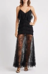 Loveshackfancy Sandy Lace Maxi Dress In Black