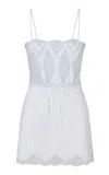 Loveshackfancy Sanna Lace-detailed Mini Dress In White