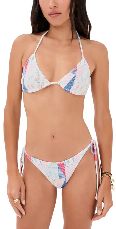 Loveshackfancy Saoirse Bikini Set Blueberry Sundae In Pattern
