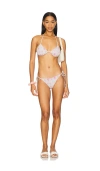 Loveshackfancy Saoirse Bikini In Thulian Pink