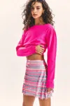 Loveshackfancy Saule Skirt Pitaya Stripe In Pink