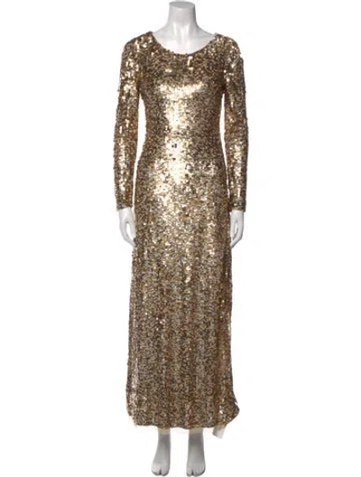 Pre-owned Loveshackfancy Scoop Neck Long Dress W/ Tags