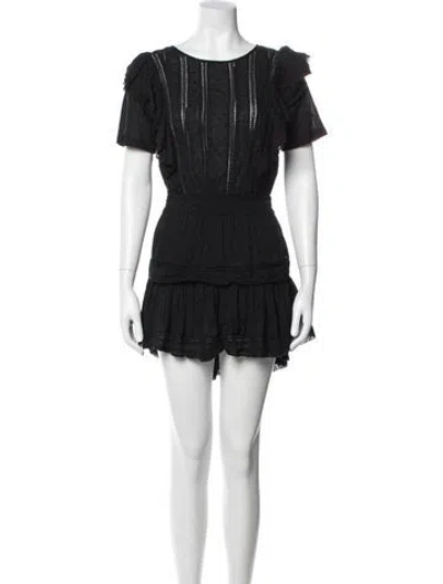 Pre-owned Loveshackfancy Scoop Neck Mini Dress In Multi