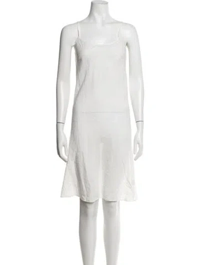 Pre-owned Loveshackfancy Scoop Neck Mini Dress In Pink
