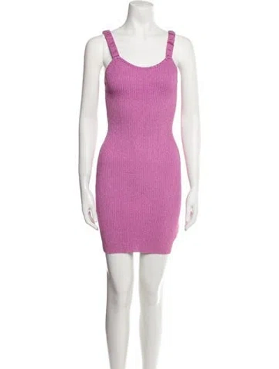 Pre-owned Loveshackfancy Scoop Neck Mini Dress W/ Tags