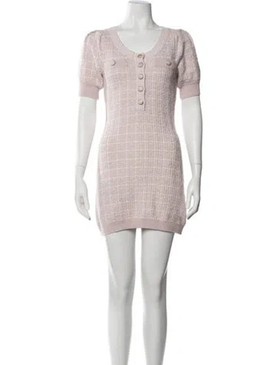 Pre-owned Loveshackfancy Scoop Neck Mini Dress W/ Tags