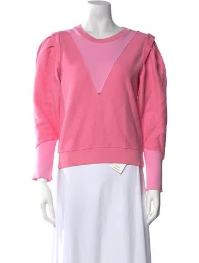 Pre-owned Loveshackfancy Scoop Neck Sweater In Pink