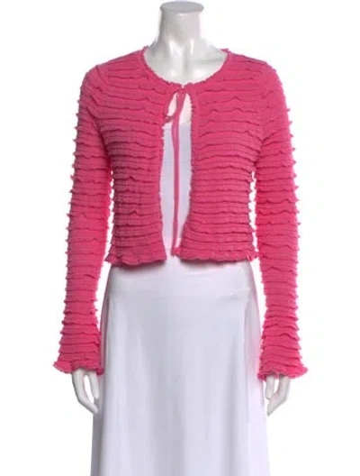 Pre-owned Loveshackfancy Scoop Neck Sweater In Pink