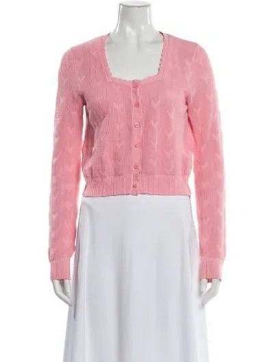 Pre-owned Loveshackfancy Scoop Neck Sweater In Pink