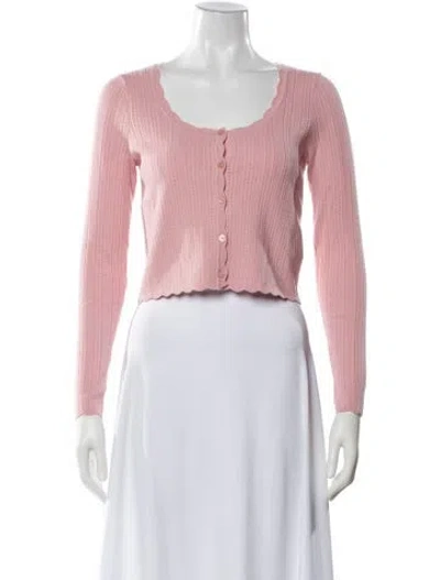 Pre-owned Loveshackfancy Scoop Neck Sweater W/ Tags In Pink