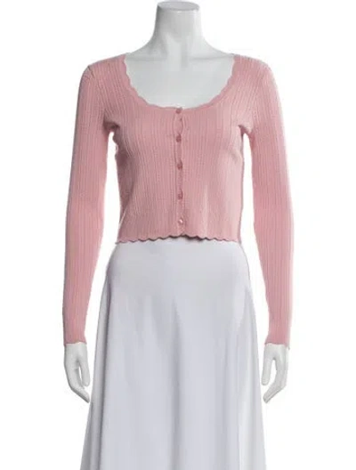 Pre-owned Loveshackfancy Scoop Neck Sweater W/ Tags In Pink