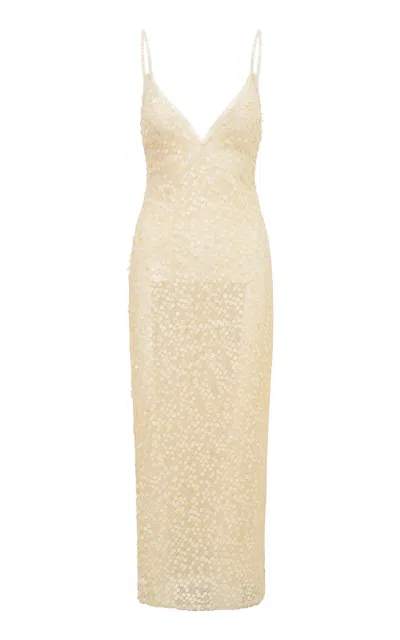 Loveshackfancy Selenya Beaded Maxi Dress