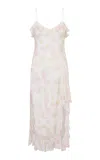 Loveshackfancy Selliot Slit Dress In Multi