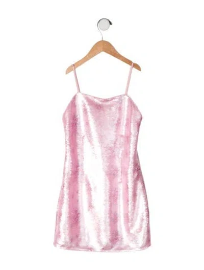 Pre-owned Loveshackfancy Kids' Sequin Dress In Pink